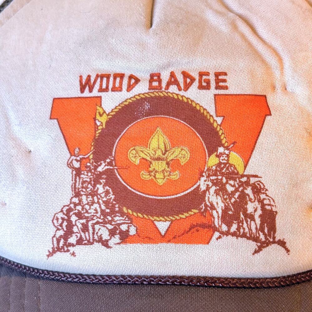 Vintage BSA Trucker Snapback Boy Scouts of America USA Wood Badge Collectible - Picture 6 of 9
